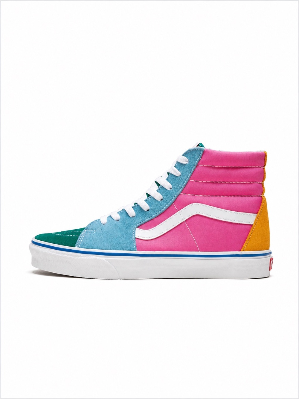 Vans Sk8-Hi Multi-Color Sneakers Trainers Sz 6.5 Women 5 Men Suede